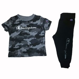 Champion 24 Months Black and Gray Coord-Set